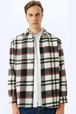 Koton Men Tartan Checks Opaque Checked Casual Shirt