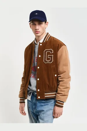GANT Men Cotton Colourblocked Longline Bomber Jacket