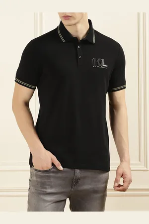 Karl Lagerfeld Men Polo Collar T-shirt