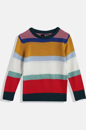 HERE&NOW Boys Colourblocked Pullover Sweater