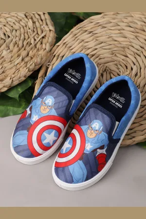 Kidsville Boys Captain America Printed Casual Canvas Shoes