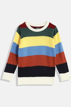 HERE&NOW Boys Colourblocked Pullover Sweater