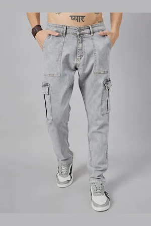 Studio Nexx Men Loose Relaxed Fit Heavy Fade Stretchable Jeans