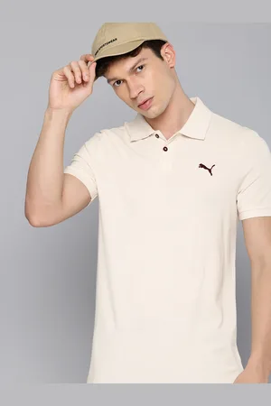 PUMA Contrast Button Slim Fit Polo Collar Outdoor T-shirt