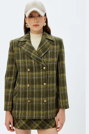 Koton Women Double Breasted Overcoat