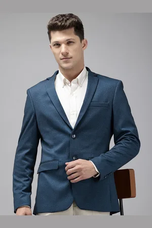 Park Avenue Notched Lapel Single Breasted Super Slim Fit Formal Blazer
