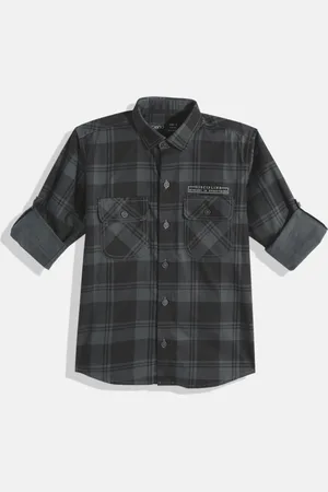 CAVIO Boys Comfort Checked Casual Shirt