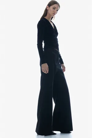 H&M Women Draped Velour Top