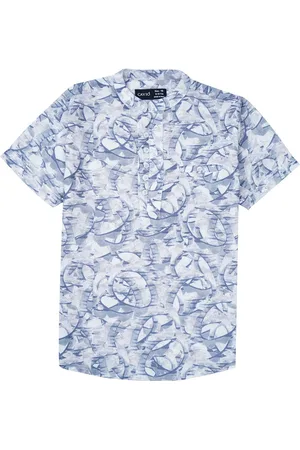 CAVIO Boys Opaque Printed Casual Shirt