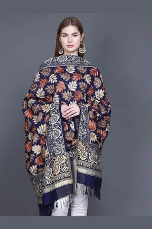 GODFREY Floral Embroidered Woolen Shawl