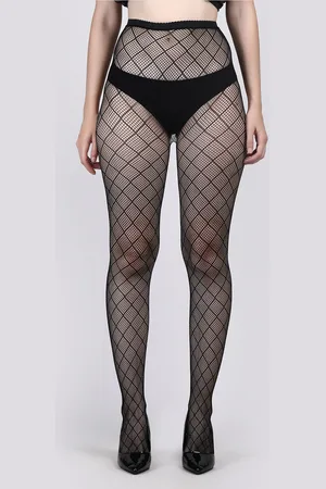 Secret Lives Square Self Design Stockings