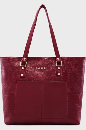 Caprese Textured Structured Laptop Shoulder Bag