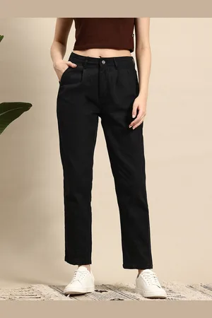 Mast & Harbour Women Boyfriend Fit High-Rise Stretchable Jeans