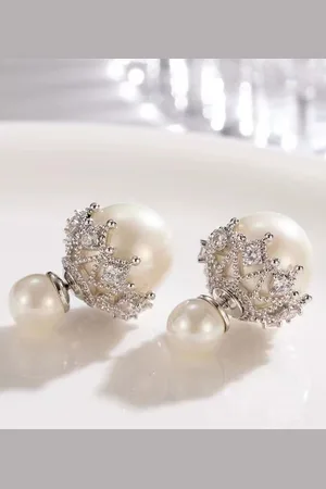 ZIVOM Oval Studs Earrings