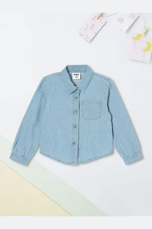 Max Collection Girls Opaque Striped Casual Shirt