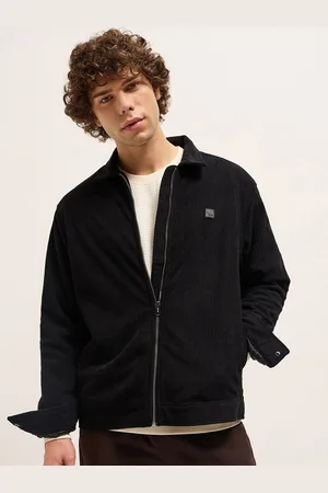 The Bear House Men Striped Lightweight Outdoor Open Front Jacket