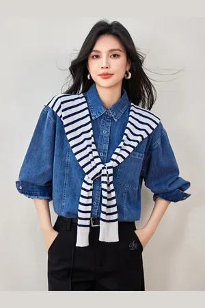 JC Collection Women Opaque Striped Casual Shirt