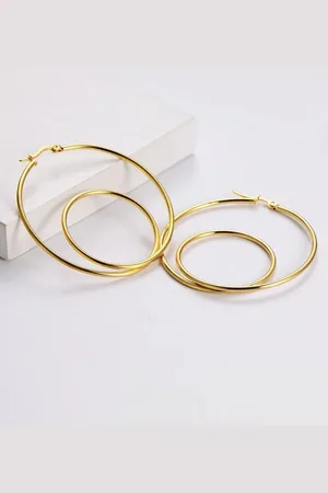 ZIVOM Circular Hoop Earrings