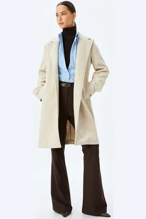Koton Women Single-Breasted Overcoat