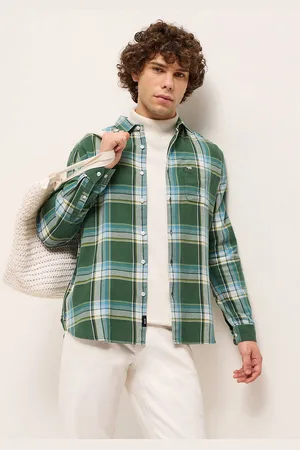 The Bear House Men Slim Fit Opaque Checked Casual Shirt