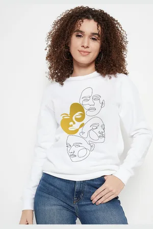 Mast & Harbour Women Printed Sweatshirt