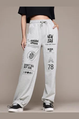 Roadster The Lifestyle Co. RE/LAX Women Printed Toggle Hem Joggers