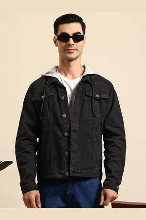 Mast & Harbour Long Sleeves Hooded Denim Jacket