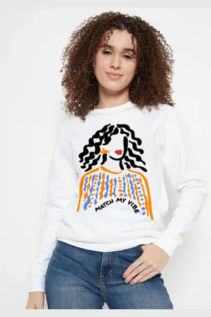 Mast & Harbour Women Printed Sweatshirt