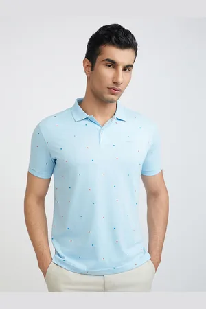 Park Avenue Men Conversational Printed Polo Collar Cotton T-shirt