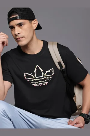 adidas Pride Trfl Pure Cotton Brand Logo Printed Drop-Shoulder Relaxed T-shirt