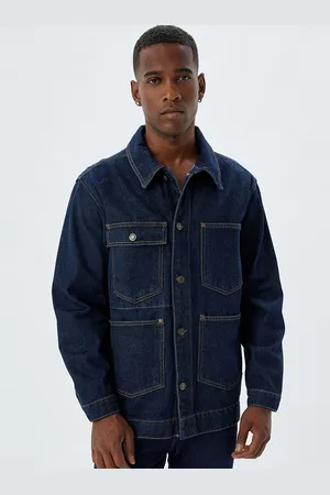 Koton Men Striped Denim Jacket