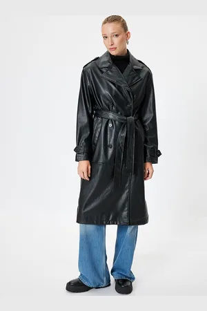 Koton Women Double-breasted Overcoat
