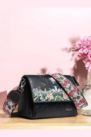 EXOTIC Floral Shopper Sling Bag