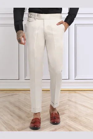 KLOTTHE Men Cotton Rich Solid Slim Fit Gurkha Pants