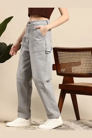 Mast & Harbour Women Baggy Fit Stretchable Jeans