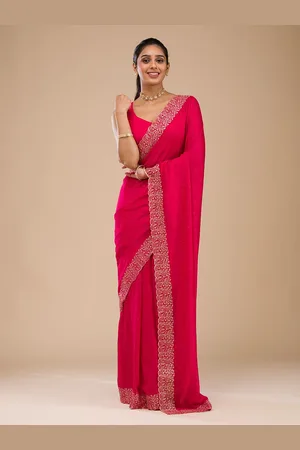 Koskii Floral Embellished Zari work Saree