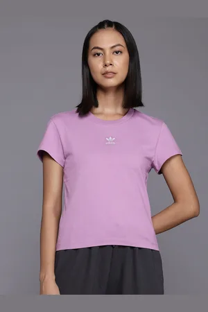 adidas Essentials Slim-Fit Pure Cotton Crop T-Shirt