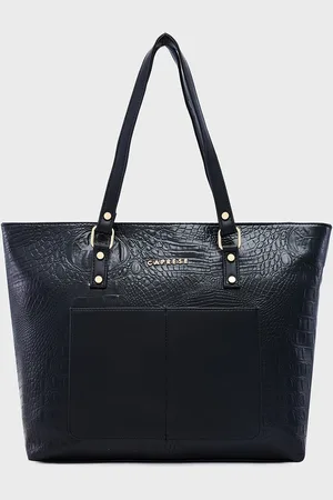Caprese Textured Structured Laptop Shoulder Bag