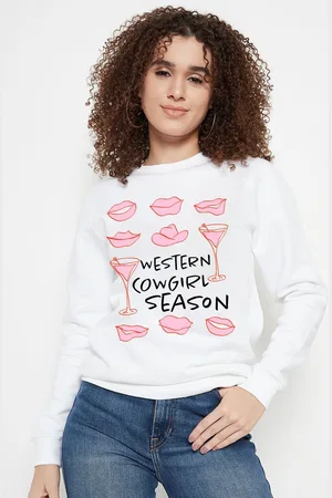 Mast & Harbour Women Printed Sweatshirt