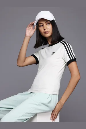 adidas Melange effect 3-stripes Slim Raglan Tee