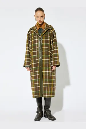 Koton Women Checked Overcoat