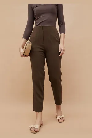 Lifestyle Women Regular Fit Pleated Trousers