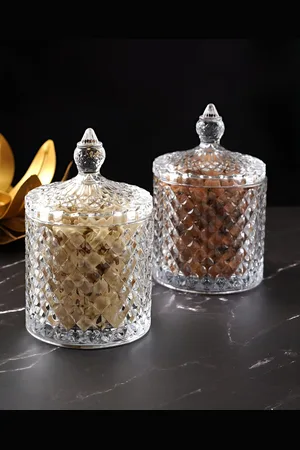 ceradeco Set Of 2 Transparent Container