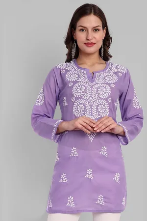 ADAM Co. Women Ethnic Motifs Embroidered Thread Work Kurti
