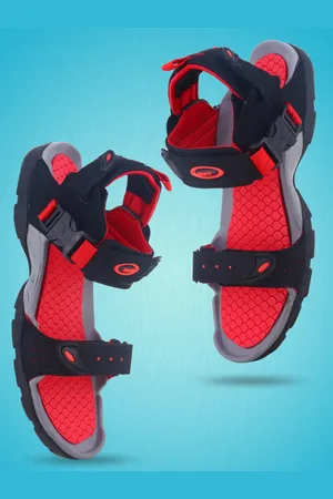 Sparx SS-502 Men Black & Red Sports Sandals