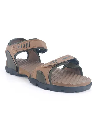 Sparx Men Camel Brown Solid Sports Sandals