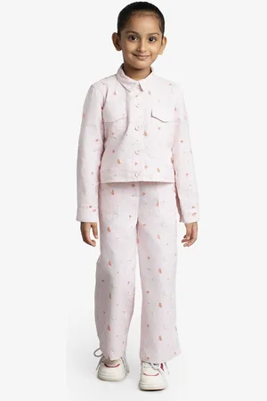 Ed-a-Mamma Girls Printed Coat with Trousers