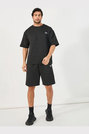 Styli All Over Patterned Oversized Fit T-Shirt With Shorts