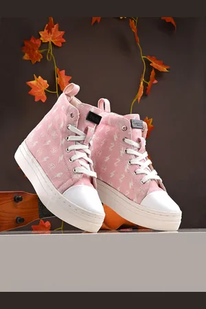 FRESH 1947 FEET Girls Printed Round Toe Antibacterial Sneakers