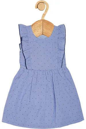 Creative Creative Girls Cotton Striped Fit and Flare Dress